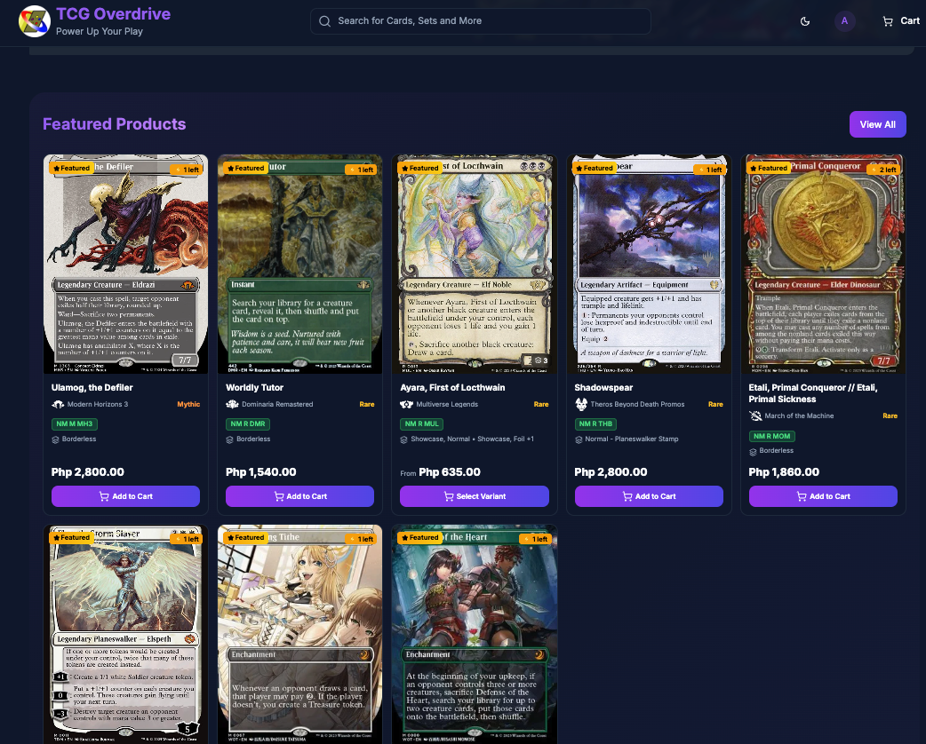 TCG Overdrive screenshot